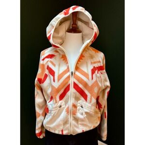 LIV‎ Outdoor Aztec Geometric Print Fleece Jacket Women's Size S